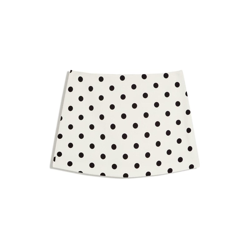 Bershka Sukně černá / bílá 115099436