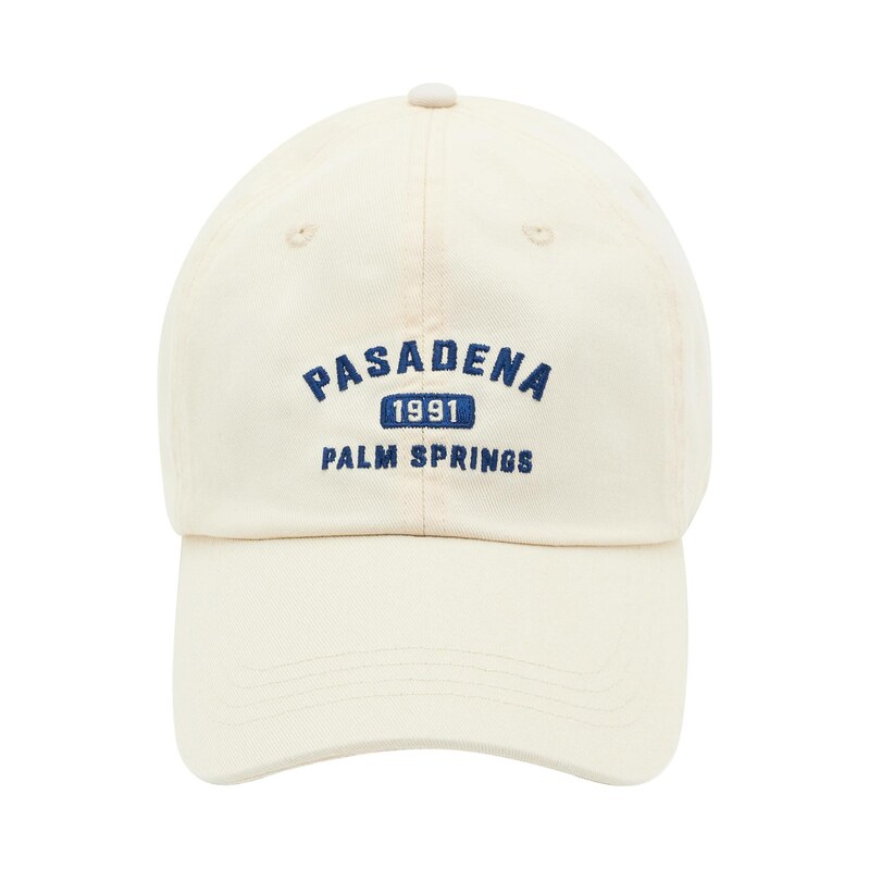 Pull&Bear Kšiltovka PASADENA krémová / enciánová modrá