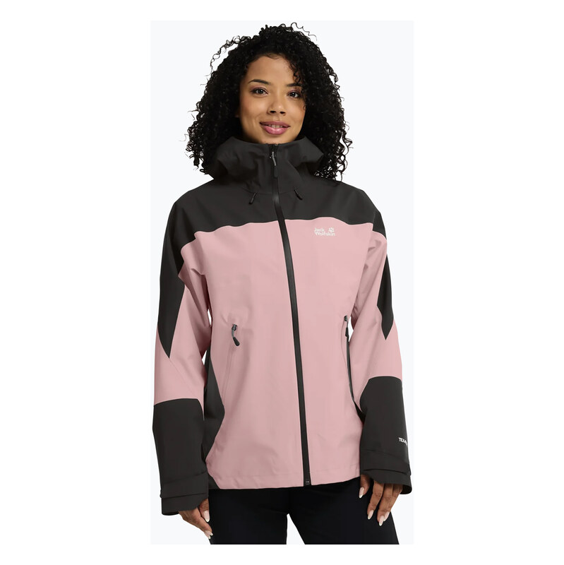 Dámská nepromokavá bunda Jack Wolfskin Rockpaw 3L rosegarden