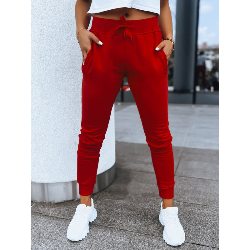 FashionStreet Dámské tepláky FITS červené UY0533