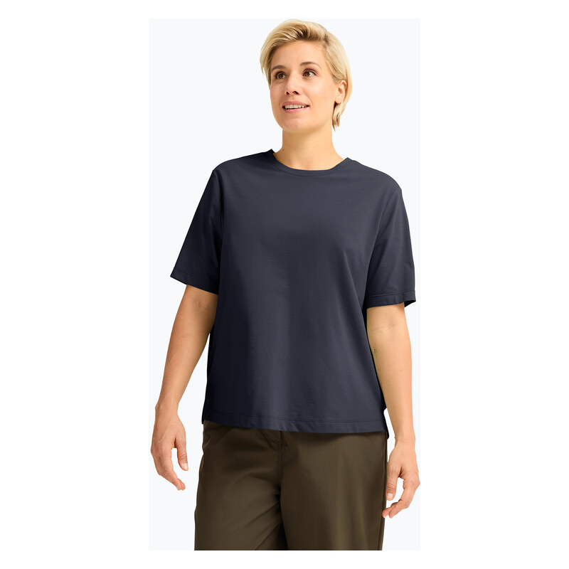 Dámské trekové tričko Jack Wolfskin Travel T dark navy