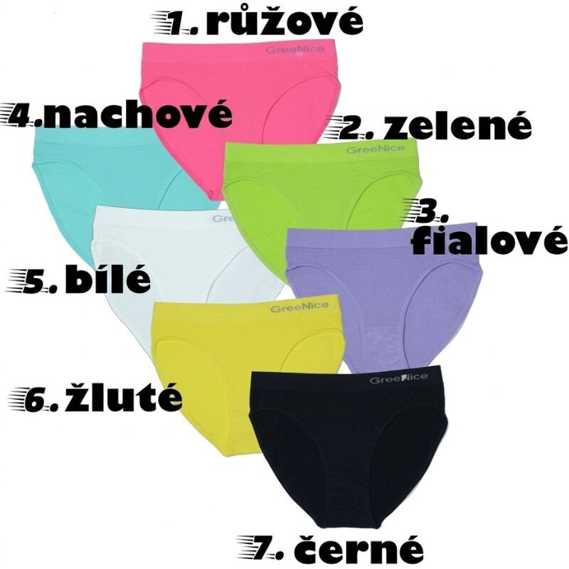 DÁMSKÉ BEZEŠVÉ KALHOTKY Greenice 3454