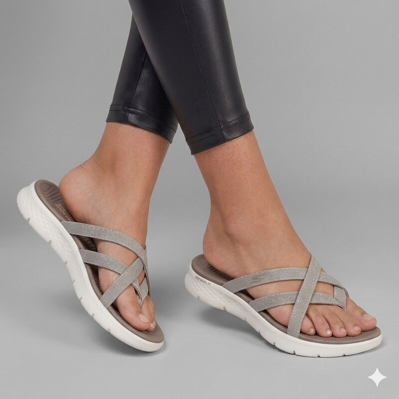 Skechers go walk flex sandal-ssselena TAUPE