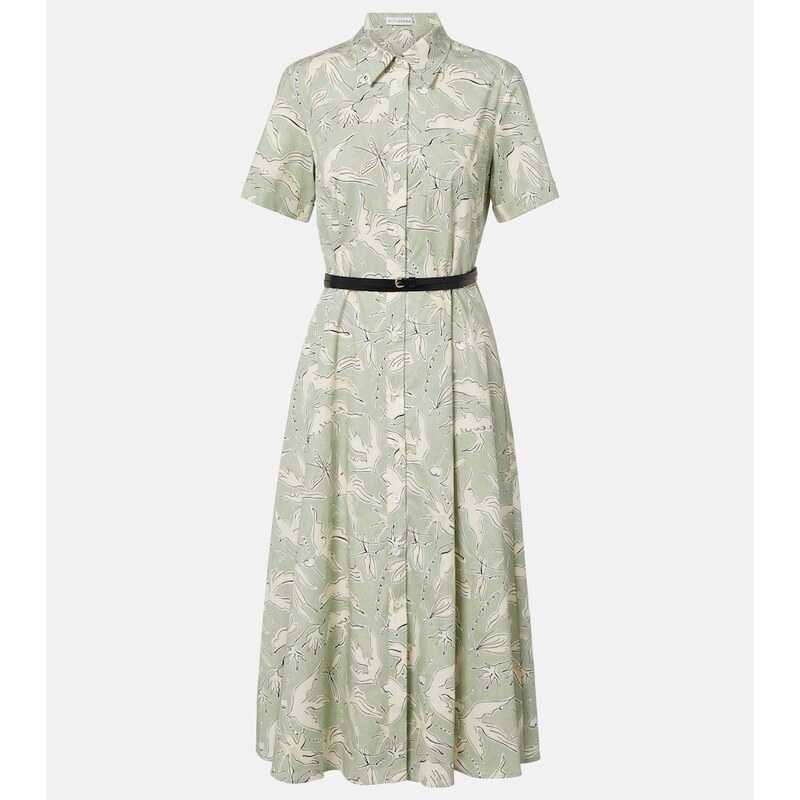 Altuzarra Kiera printed cotton-blend shirt dress