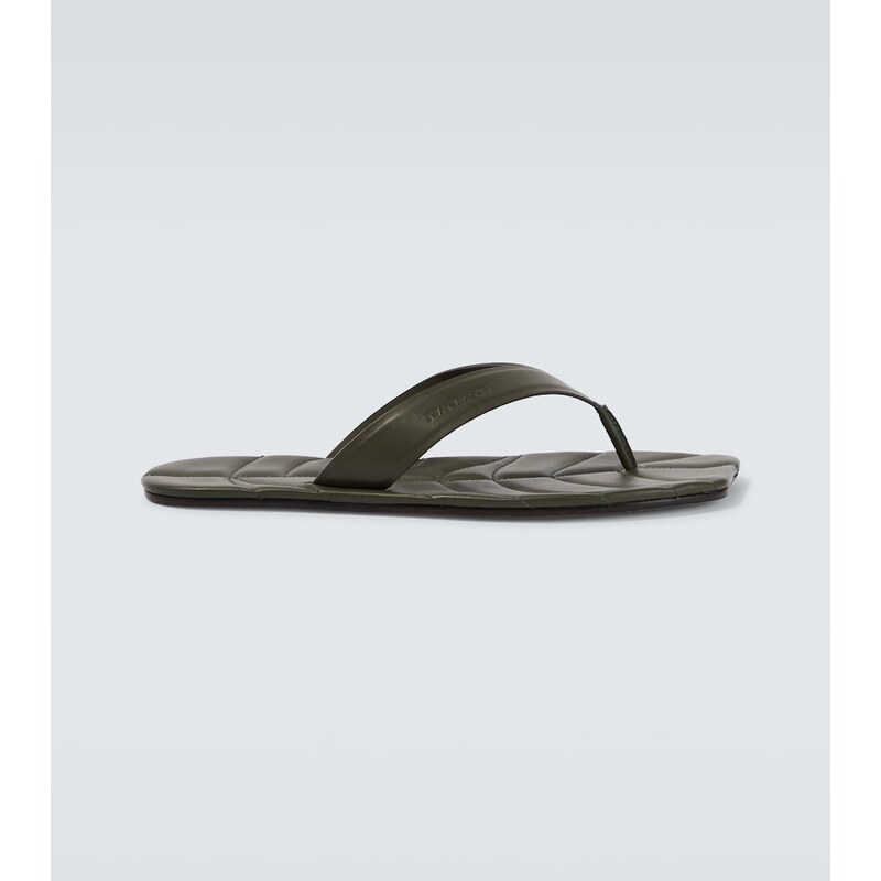 JW Anderson Leaf leather thong sandals