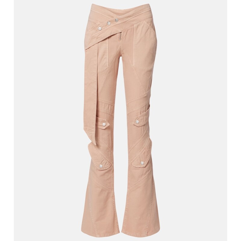 Blumarine Cotton canvas flared pants