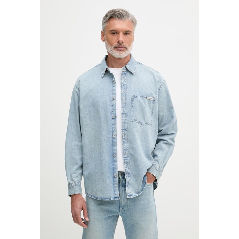 Calvin Klein Jeans košile pánská džínová