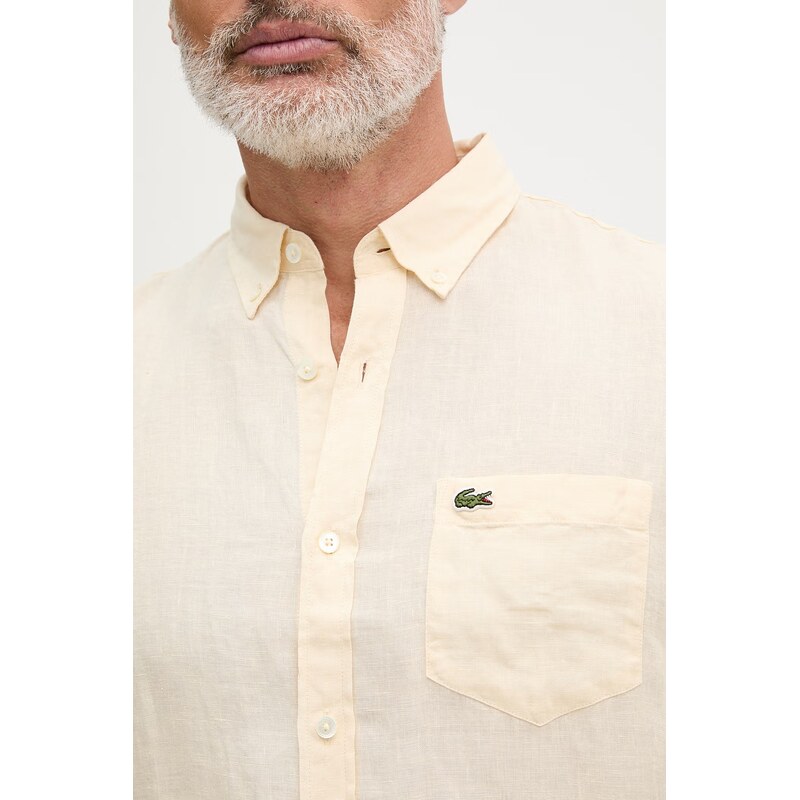 Lacoste košile pánská lněná