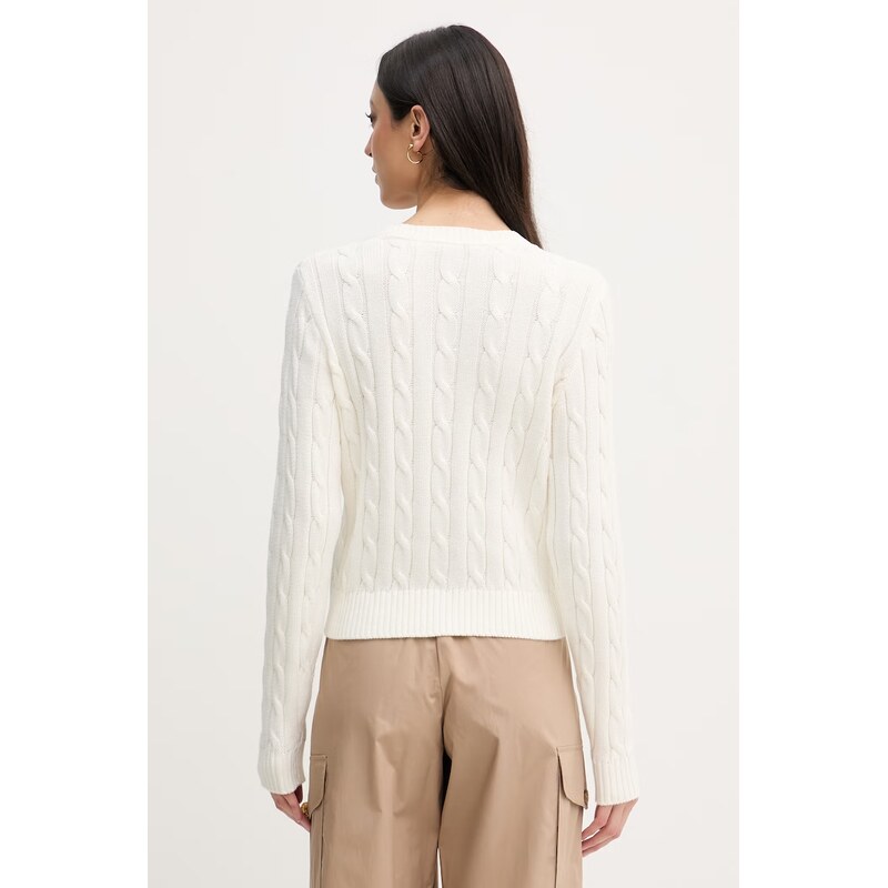U.S. Polo Assn. kardigan dámský bavlněný CABLE KNIT