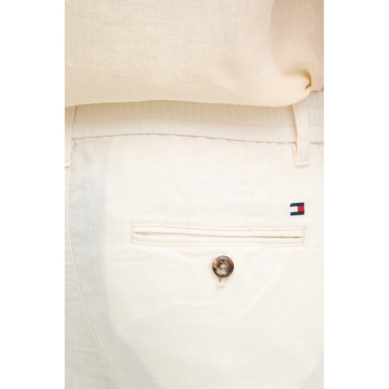 Tommy Hilfiger kalhoty pánské se lnem