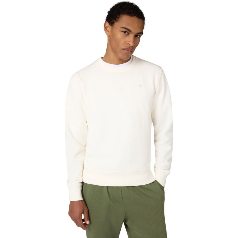 Pánská mikina Champion Crewneck Sweatshirt cream 220785 YS084