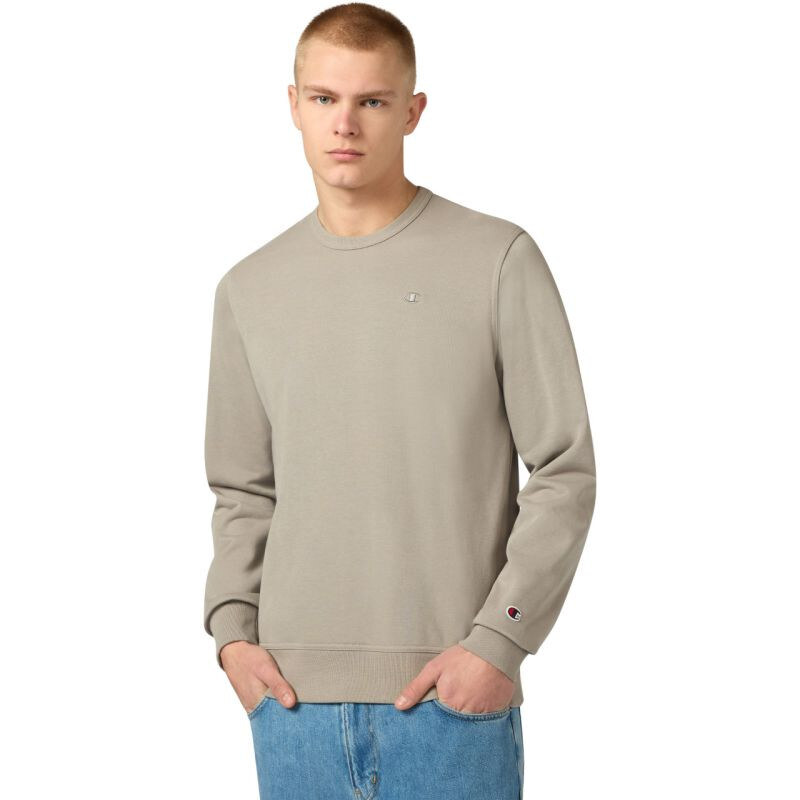 Pánská mikina Champion Crewneck Sweatshirt beige 220785 ES035