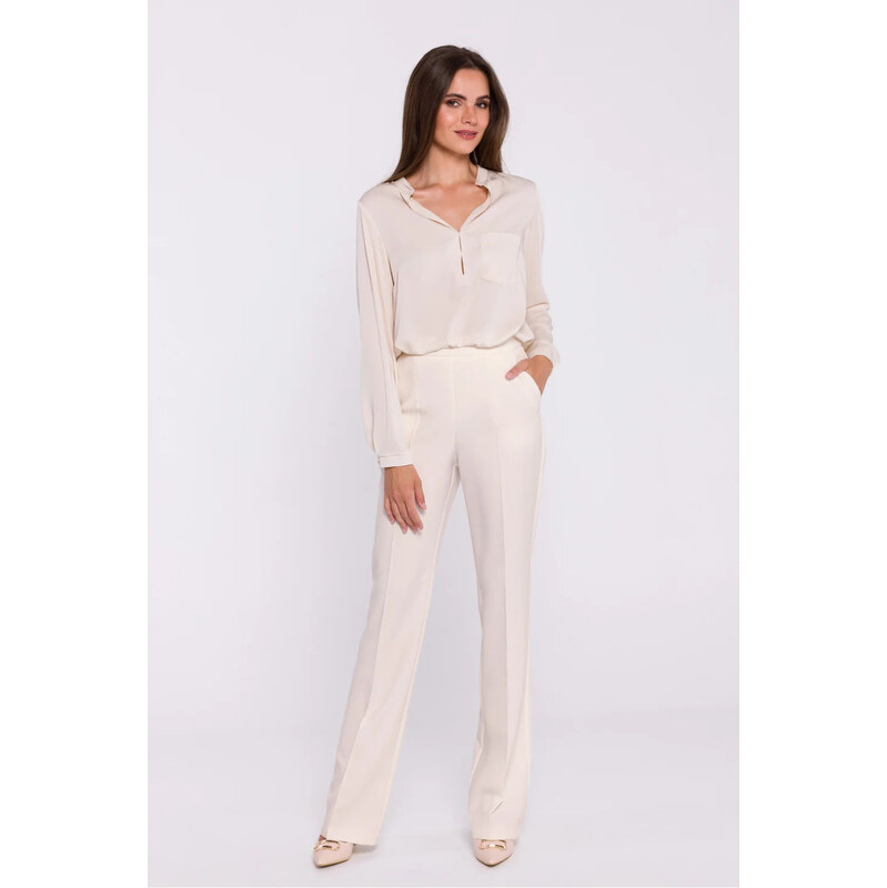 Dámské kalhoty S371 slonovinová - Stylove 115121462