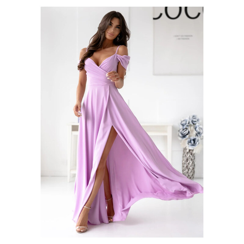 Dlouhé šaty 209873 lila - With You 115121463