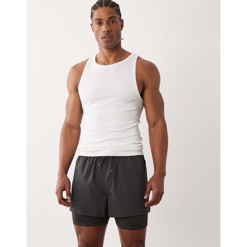 4505 2-in-1 quick dry woven running shorts with zip pockets in 115123014