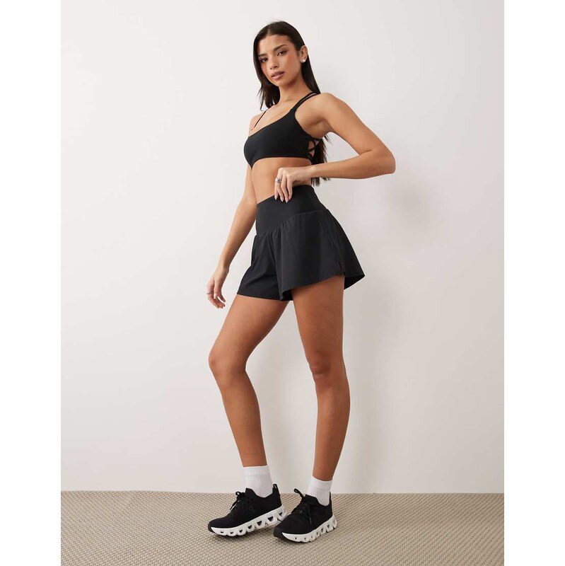 4505 floaty running short with jersey liner in black 115123093