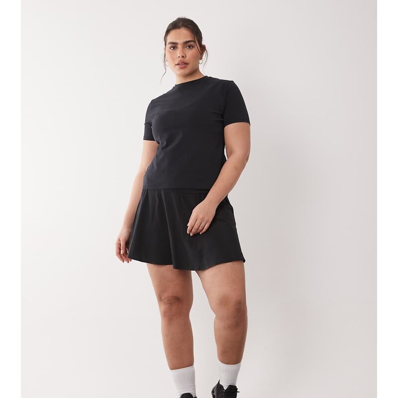 4505 Curve active tennis flippy skirt with inner short in black 115518823