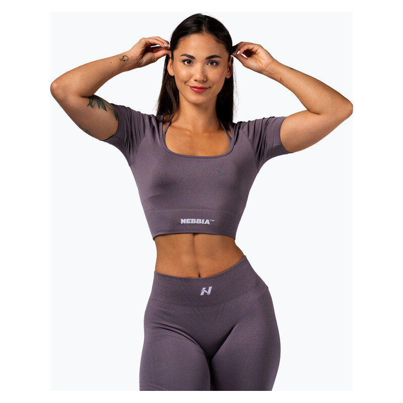 Dámské tréninkové tílko NEBBIA Flow Seamless dark grey