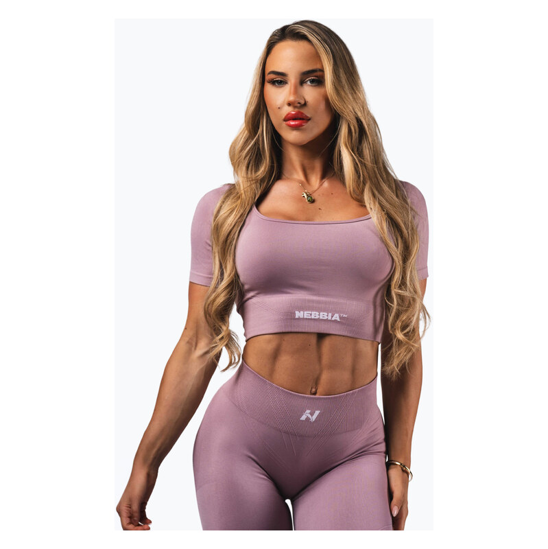 Dámské tréninkové tílko NEBBIA Flow Seamless pink