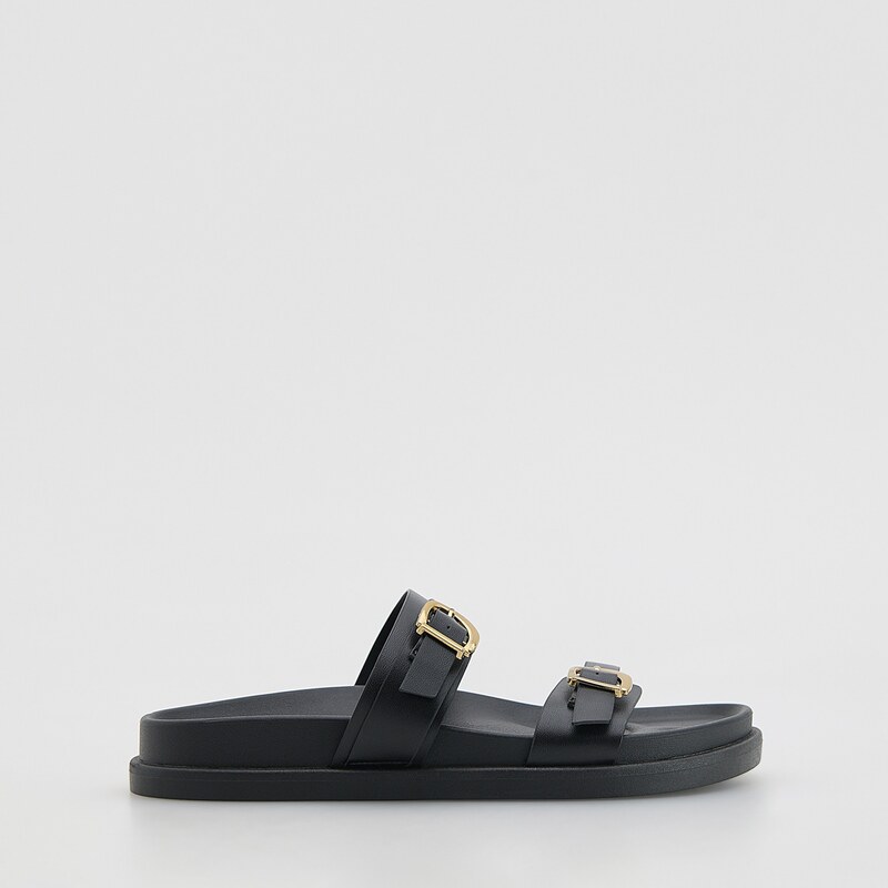 Reserved - Nazouváky se sponami - černý