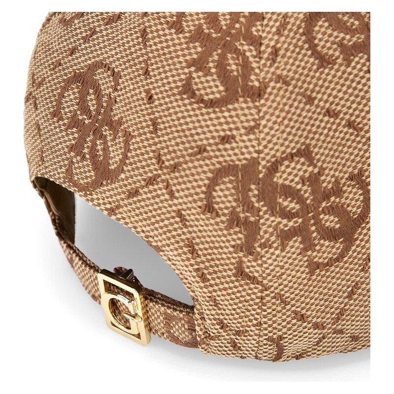 Dámská Kšiltovka GUESS JEANIE JCQ MCR ALLVR BSBLL CAP AW5503POL01-LTL – Hnědá
