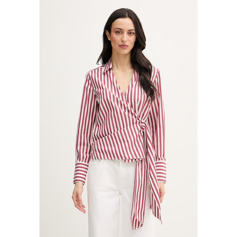 Tommy Hilfiger zavinovací halenka dámská bavlněná