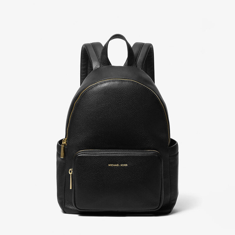Batoh Michael Kors Tanner Medium Pebbled Leather Backpack Black 115131180