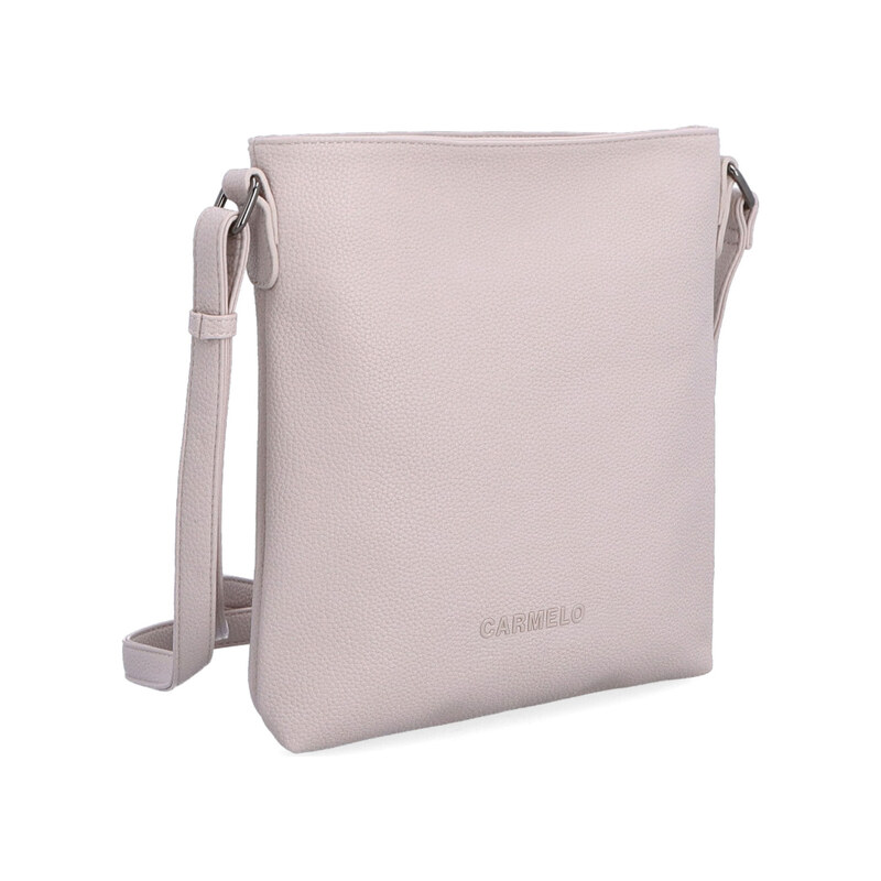 Kabelka ze syntetické kůže crossbody Carmelo růžová 4324 LI