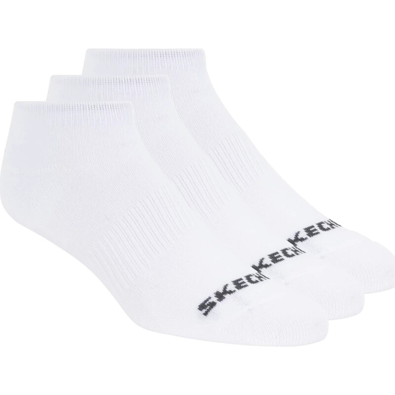 Kotníkové ponožky Skechers 3ks bílé Bílá
