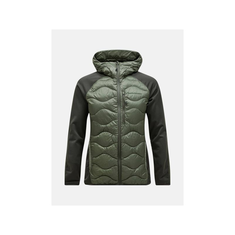 Bunda Peak Performance M Helium Down Hybrid Hood Green 115132562