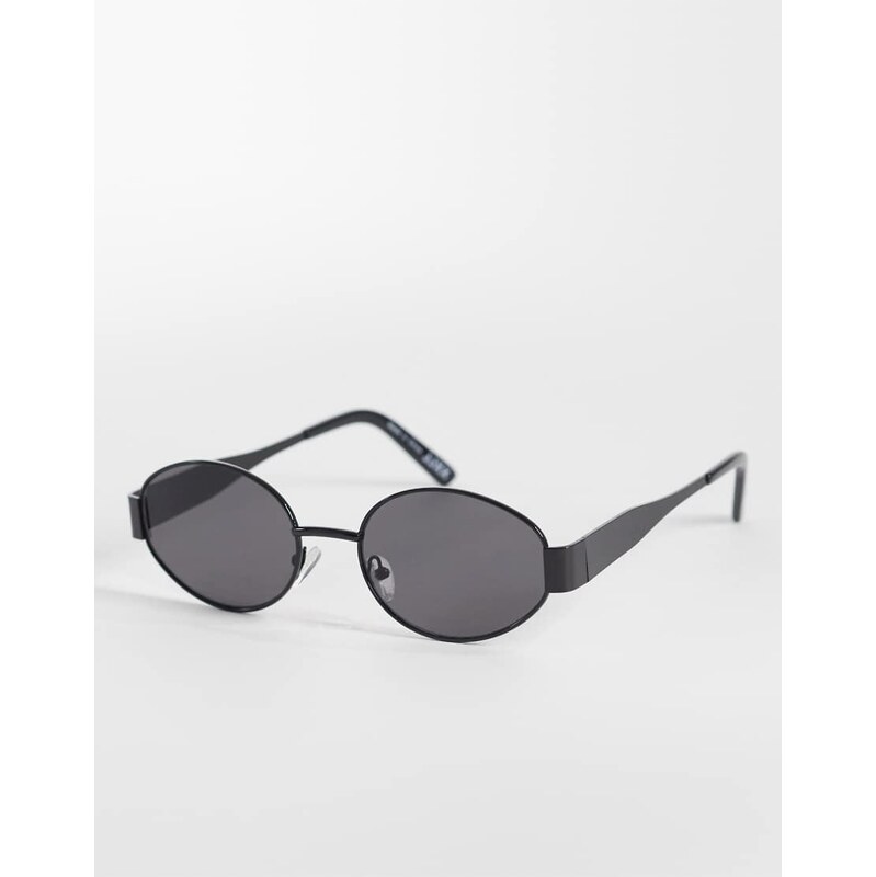 JJXX circle metal sunglasses in black