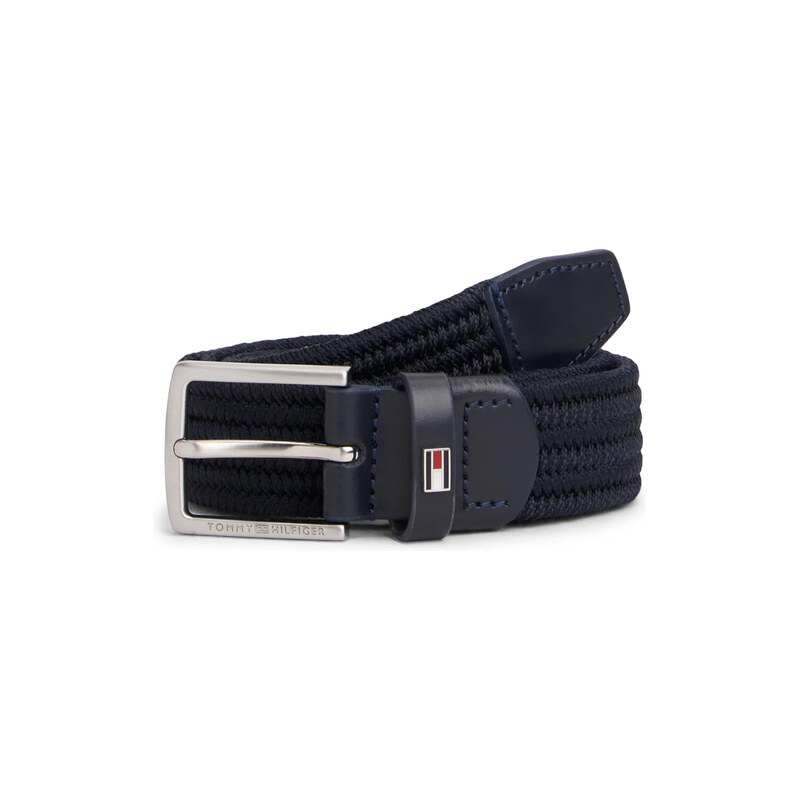TOMMY HILFIGER Opasek Kids Braided Buckle Elastic námořnická