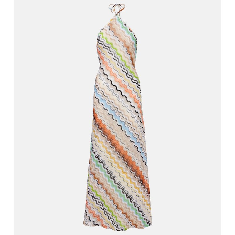 Missoni Zig Zag halterneck maxi dress