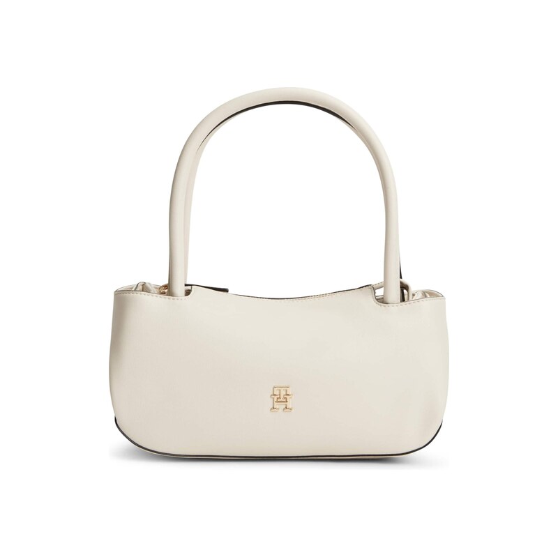 TOMMY HILFIGER Taška přes rameno Logo Tape Shoulder krémová