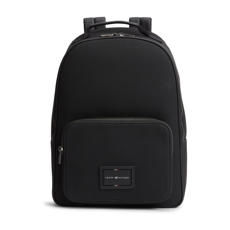 TOMMY HILFIGER Batoh Logo Patch Dome černá