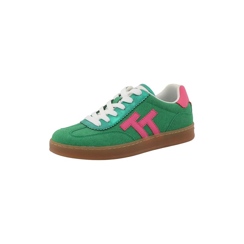 TOM TAILOR Tenisky zelená / pink
