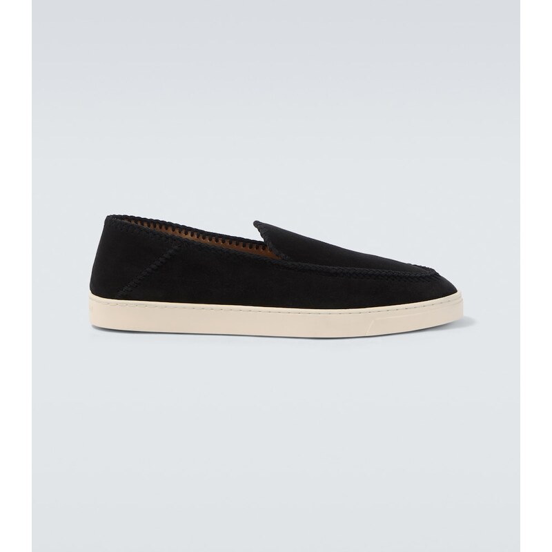 Giorgio Armani Galleria 3 suede slip-on shoes