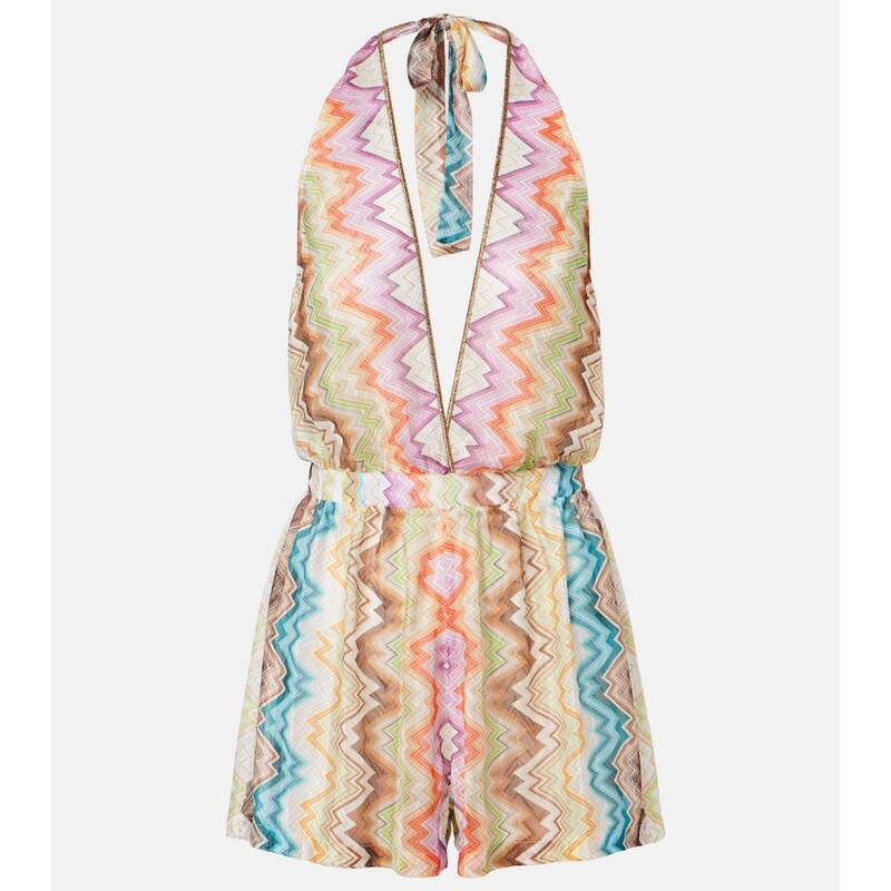 Missoni Zigzag halterneck romper