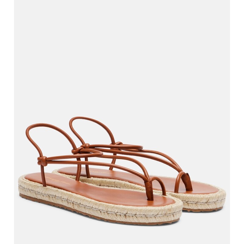 Gianvito Rossi Leather espadrille sandals
