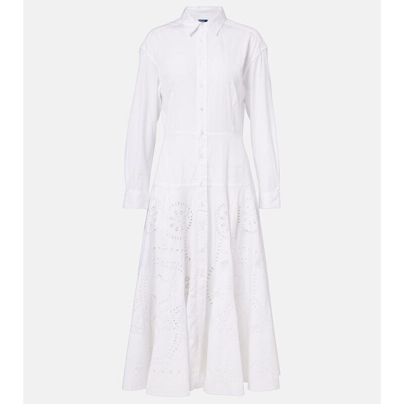Polo Ralph Lauren Broderie anglaise cotton shirt dress