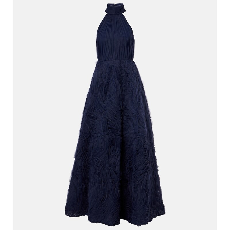 Rebecca Vallance Jasmine pleated tulle gown