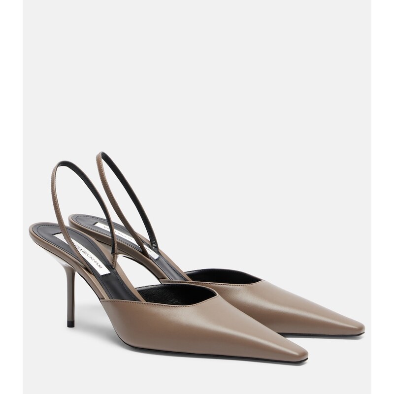 Victoria Beckham Sloan leather slingback pumps