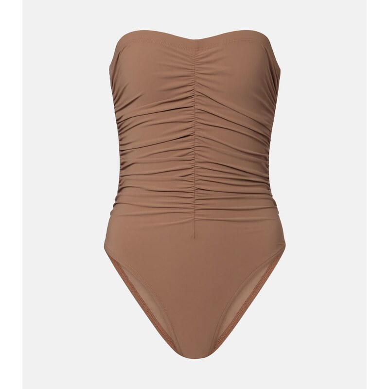 Karla Colletto Basics ruched swimsuit