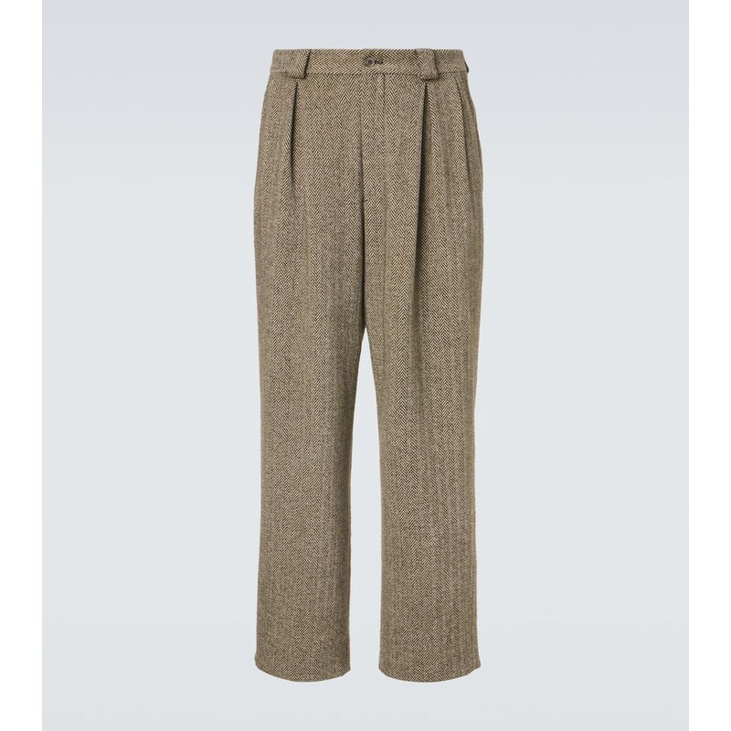 Giorgio Armani Archivio cotton-blend straight pants