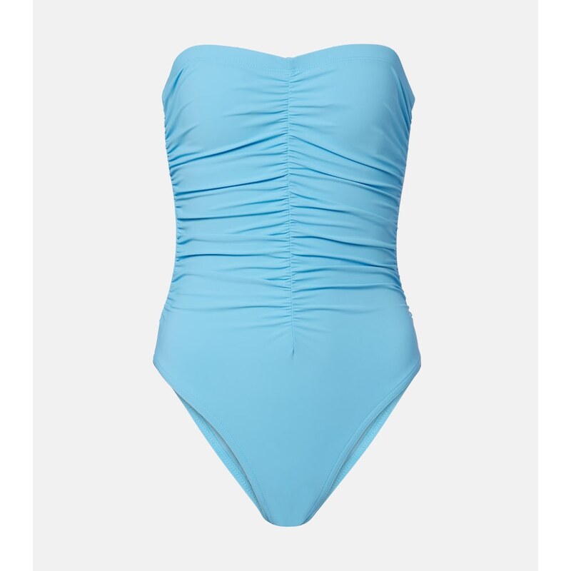 Karla Colletto Basics ruched swimsuit
