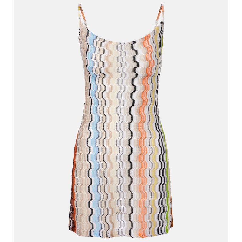 Missoni Zig Zag minidress v multicoloru