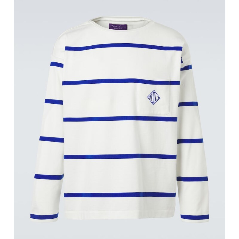 Ralph Lauren Purple Label Striped cotton jersey T-shirt