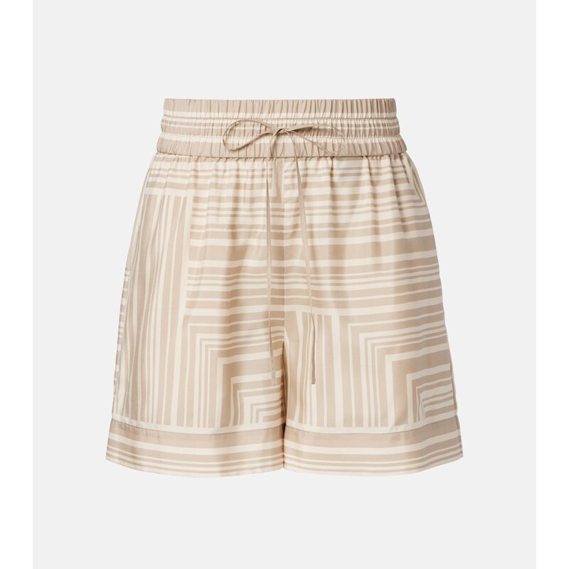 Joseph Laven checked silk shorts