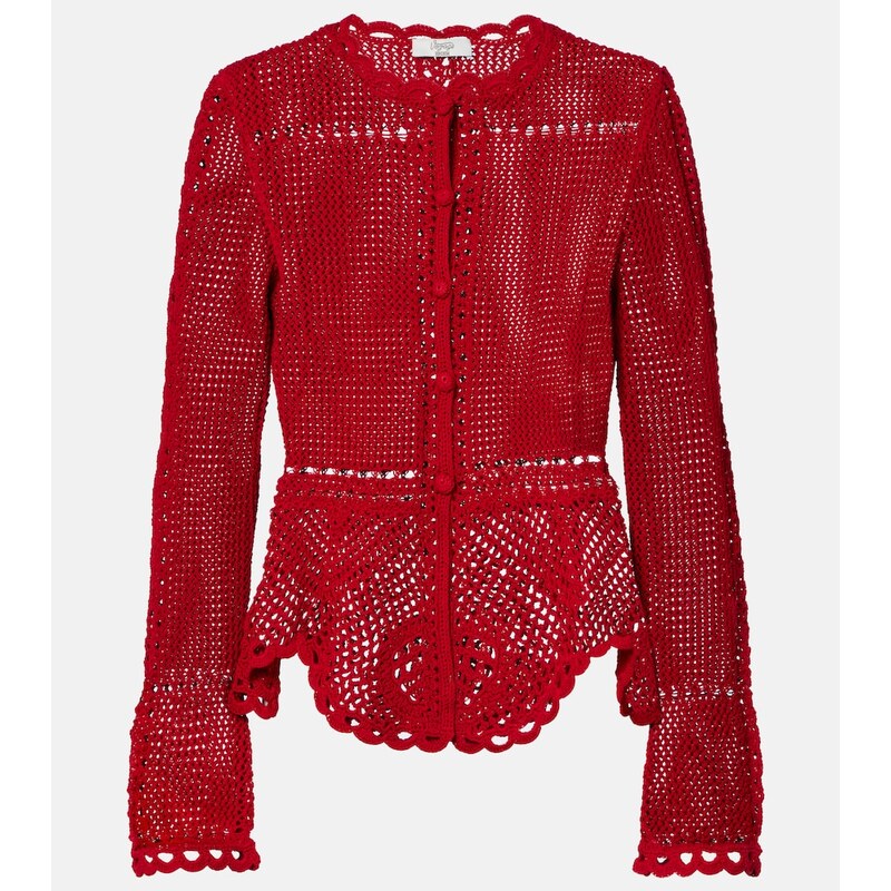 Erdem Crochet cotton cardigan