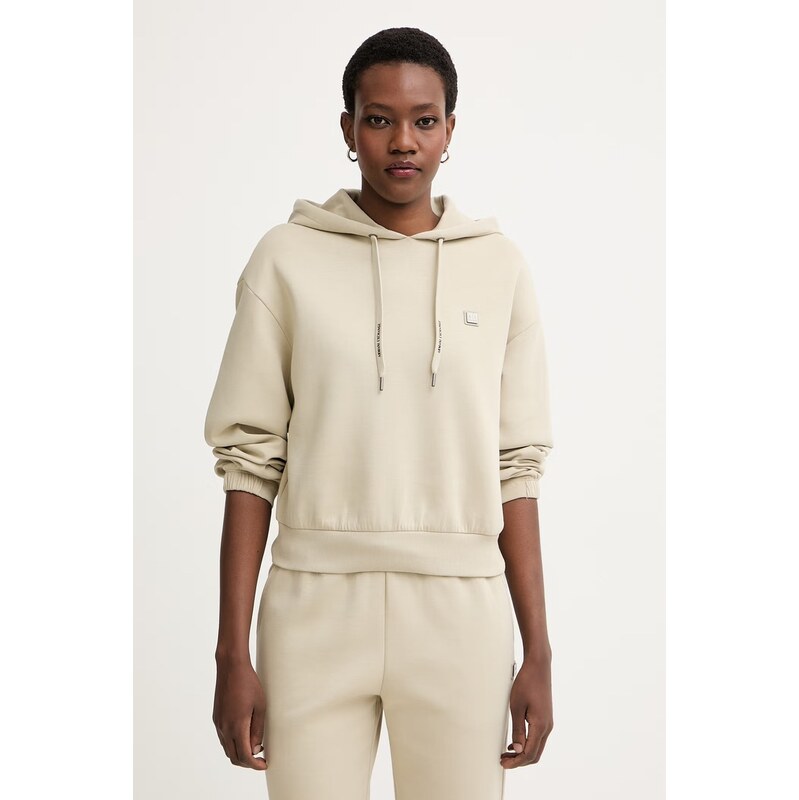 Armani Exchange mikina s kapucí dámská bavlněná 115158154
